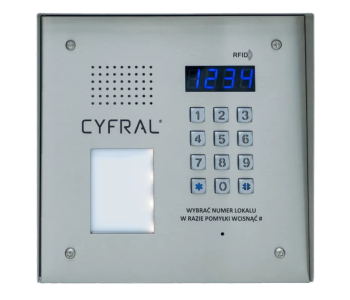PANEL CYFROWY ''CYFRAL'' PC-2000R PRO inox z czytnikiem RFiD