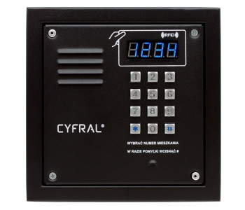 PANEL CYFROWY ''CYFRAL'' PC-2000RE czarny z czytnikiem RFiD i wbudowana elektronika