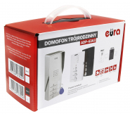 DOMOFON ''EURA'' ADP-63A3 - grafitowy, trójrodzinny, głośnomówiący, obsługa 2 wejść, czytnik RFID ico 5