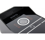 WIDEODOMOFON ''EURA'' VDP-80C5 - dwurodzinny, czarny, 2x LCD 7'', FHD,  obsługa 2 wejść, kamera 1080p., czytnik RFID, natynk ico 9