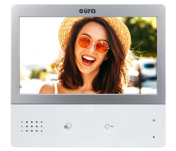 MONITOR ''EURA PRO IP'' VIP-01A5 - ekran 7'', biały, głośnomówiący, dotykowy